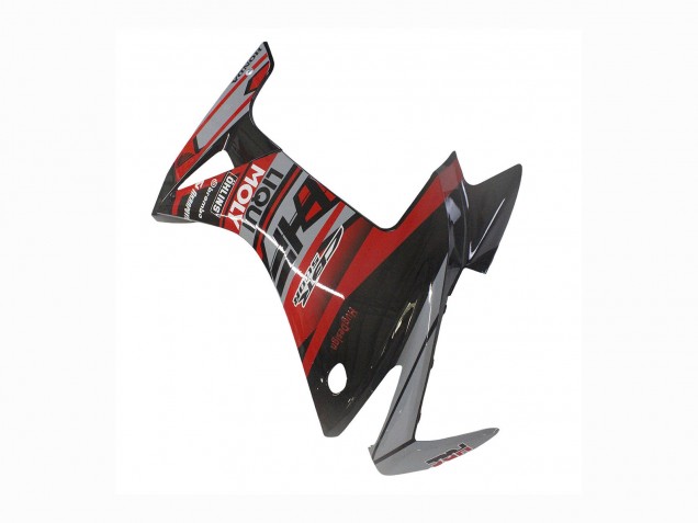 Carenagens Moto Honda CBR500R 2013-2015 - Vermelho Prata Preto Brilhante