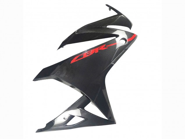 Carenagens Moto Honda CBR500R 2016-2018 - Preto Fibra de Carbono Vermelho