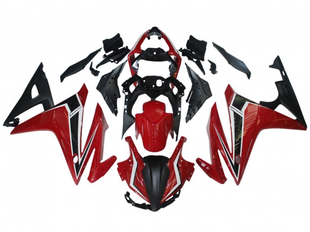 Carenagens Moto Honda CBR500R 2016-2018 - Vermelho Branco Preto Fosco