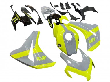Carenagens Moto Honda CBR1000RR 2008-2011 - Nardo Cinzento Verde Fluorescente