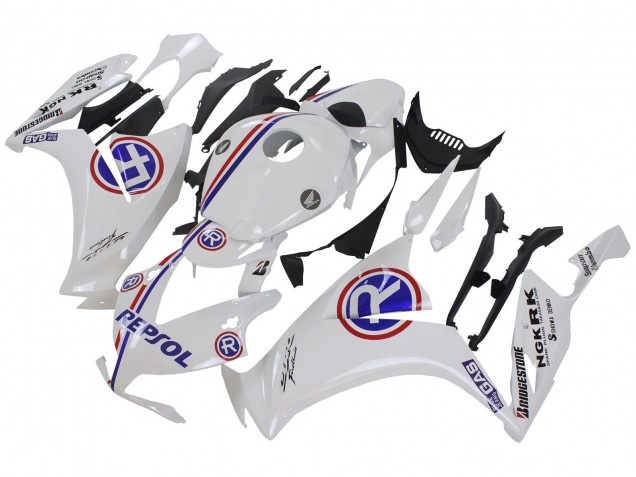 Carenagens Moto Honda CBR1000RR 2012-2016 - Branco Azul Vermelho Repsol