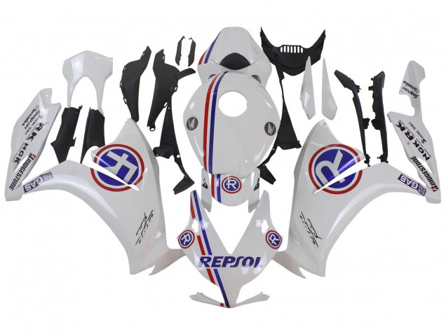 Carenagens Moto Honda CBR1000RR 2012-2016 - Branco Azul Vermelho Repsol