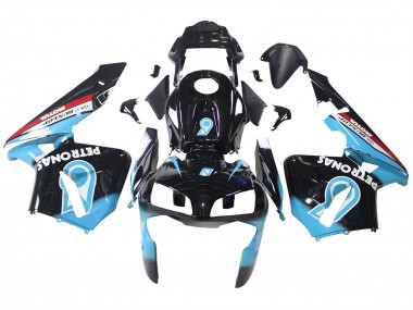 Carenagens Moto Honda CBR600RR 2003-2004 - Azul Claro Vermelho Preto Brilhante Dunlop