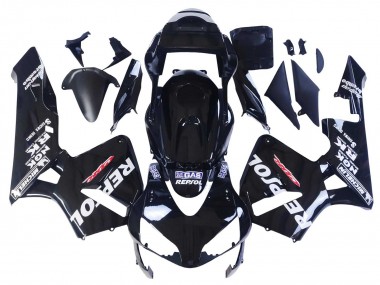 Carenagens Moto Honda CBR600RR 2003-2004 - Preto Brilhante Branco Repsol