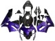 Carenagens Moto Honda CBR600RR 2003-2004 - Roxo Preto Forjado Fibra de Carbono