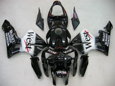Carenagens Moto Honda CBR600RR 2005-2006 - Preto Brilhante Branco West