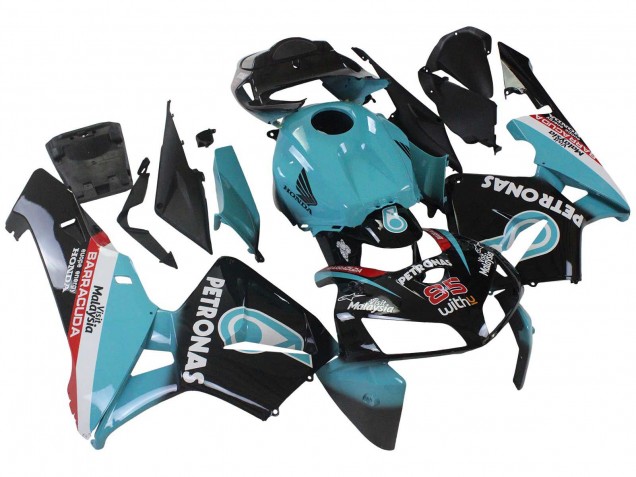 Carenagens Moto Honda CBR600RR 2005-2006 - Azul Claro Preto 35