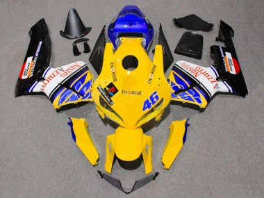 Carenagens Moto Honda CBR600RR 2005-2006 - Amarelo Azul Branco Nastro Azzurro 46