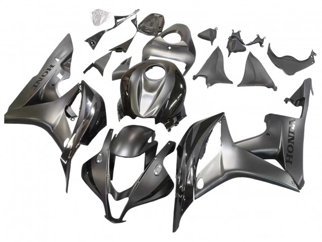 Carenagem Moto Honda CBR600RR 2007-2008 - Prata Preto Brilhante