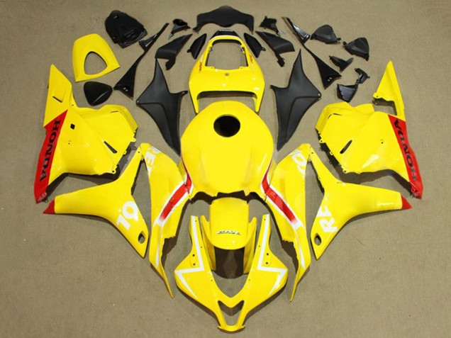 Carenagens Moto Honda CBR600RR 2009-2012 - Amarelo Vermelho Branco Repsol