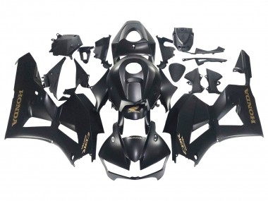 Carenagens Moto Honda CBR600RR 2013-2023 - Preto Fosco Ouro Decalques