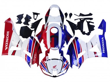 Carenagem Moto Honda CBR600RR 2013-2023 - Branco Vermelho Azul