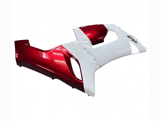 Carenagens Moto Kawasaki ZX6R 2005-2006 - Branco Vermelho