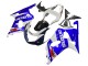 Carenagem Moto Suzuki GSXR 600 / GSXR 750 2001-2003 - Branco Azul Preto Brilhante Vermelho
