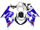Carenagem Moto Suzuki GSXR 600 / GSXR 750 2001-2003 - Branco Azul Preto Brilhante Vermelho