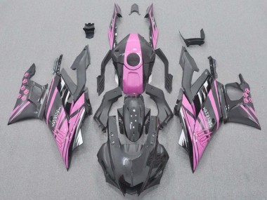 Carenagens Moto Yamaha YZF R3/R25 2015-2018 - Rosa Preto Brilhante