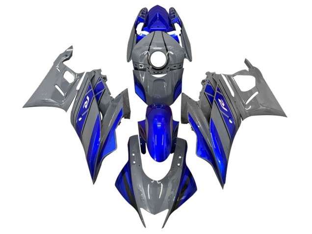 Carenagens Moto Yamaha YZF R3/R25 2019-2021 - Cinzento Azul Preto