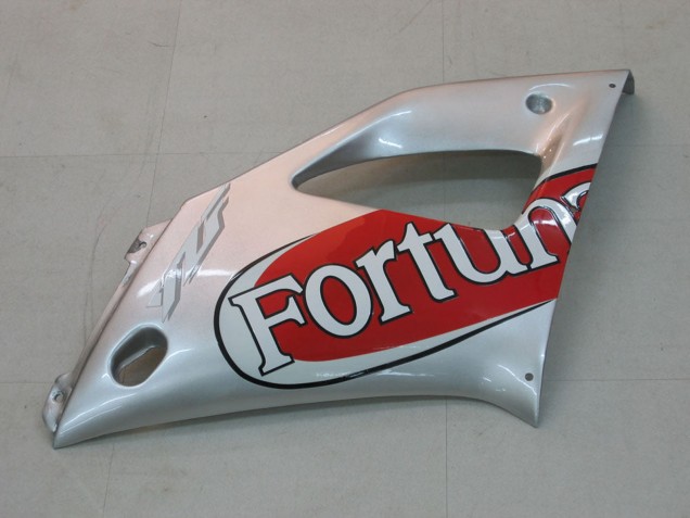 Carenagens Moto Yamaha YZF 1000 R1 2000-2001 - Prata Vermelho Fortuna Motul