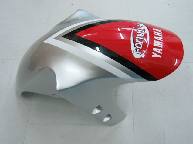 Carenagens Moto Yamaha YZF 1000 R1 2000-2001 - Prata Vermelho Fortuna Motul