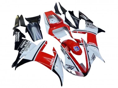 Carenagens Moto Yamaha YZF 1000 R1 2002-2003 - Branco Vermelho Preto Petronas