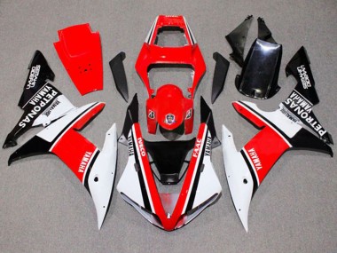 Carenagens Moto Yamaha YZF 1000 R1 2002-2003 - Branco Vermelho Preto Yamalube Petronas