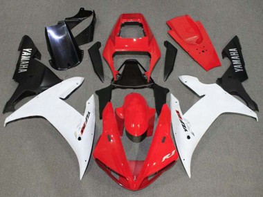 Carenagens Moto Yamaha YZF 1000 R1 2002-2003 - Vermelho Branco Preto