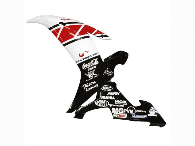 Carenagens Moto Yamaha YZF 1000 R1 2002-2003 - Branco Vermelho Preto Castrol
