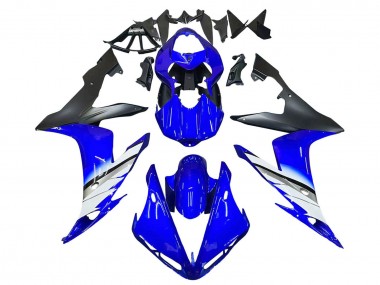Carenagens Moto Yamaha YZF 1000 R1 2004-2006 - Azul Branco Preto Fosco