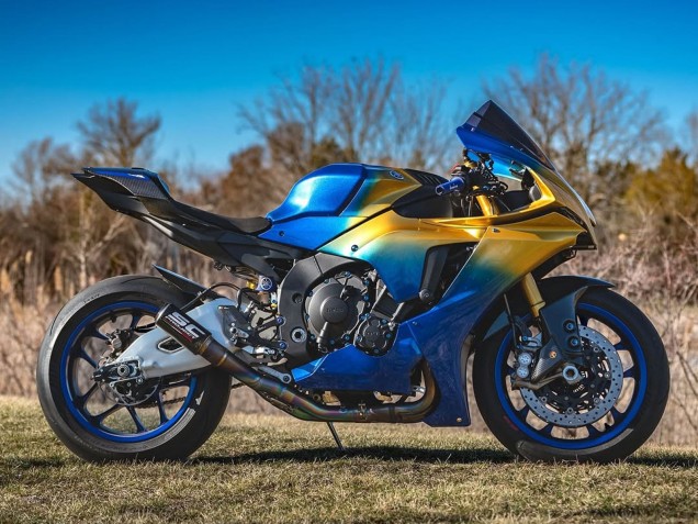 Carenagens Moto Yamaha YZF 1000 R1 2020-2025 - Azul Ouro