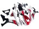 Carenagem Moto Yamaha YZF 1000 R1 2020-2025 - Branco Vermelho Preto Brilhante
