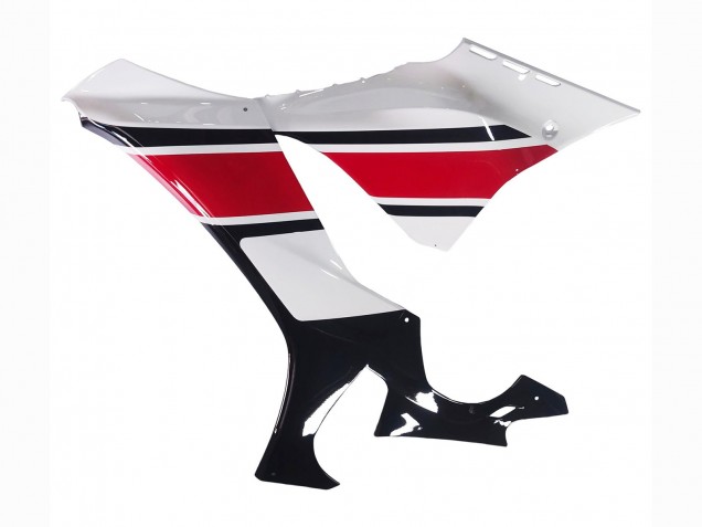 Carenagem Moto Yamaha YZF 1000 R1 2020-2025 - Branco Vermelho Preto Brilhante