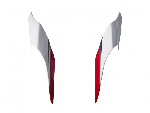 Carenagem Moto Yamaha YZF 1000 R1 2020-2025 - Branco Vermelho Preto Brilhante
