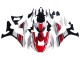 Carenagem Moto Yamaha YZF 1000 R1 2020-2025 - Branco Vermelho Preto Brilhante