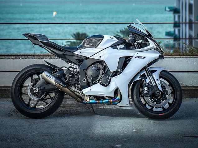 Carenagem Moto Yamaha YZF 1000 R1 2020-2025 - Branco