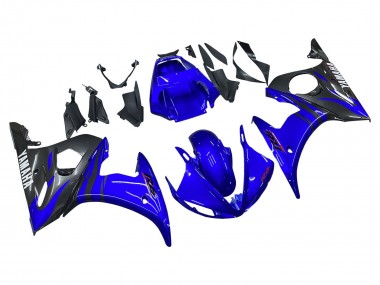 Carenagens Moto Yamaha YZF R6S 2006-2009 - Azul Preto