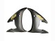 Carenagens Moto Yamaha YZF R6S 2006-2009 - Preto Brilhante Preto Fosco Ouro Decalques
