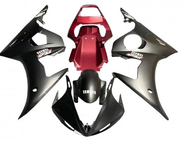 Carenagem Moto Yamaha YZF R6S 2006-2009 - Vermelho Preto Fosco