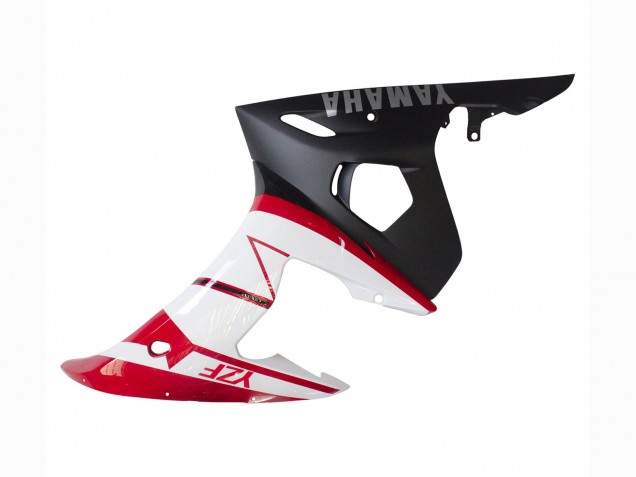 Carenagens Moto Yamaha YZF R6S 2006-2009 - Vermelho Branco Preto Fosco