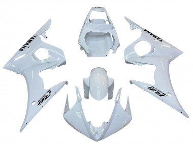 Carenagens Moto Yamaha YZF R6S 2006-2009 - Branco Preto Decalques