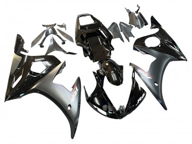 Carenagens Moto Yamaha YZF R6S 2006-2009 - Preto Brilhante Preto Fosco Ouro Camaleão