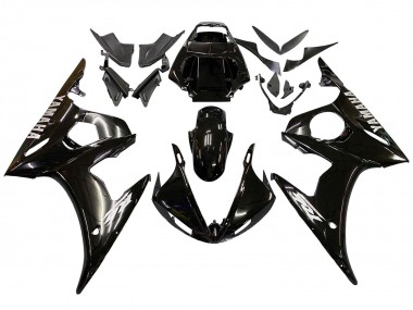 Carenagens Moto Yamaha YZF 600 R6 2005 - Preto Brilhante