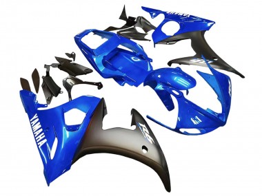 Carenagens Moto Yamaha YZF 600 R6 2005 - Azul Preto Fosco