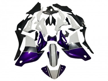 Carenagens Moto Honda CBR250RR 2011-2015 - Branco Roxo Escuro Preto