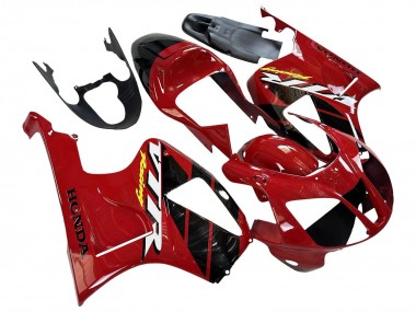 Carenagens Moto Honda VTR1000 2000-2006 - Vermelho Preto Listra Corrida