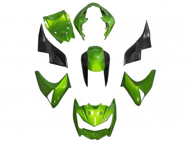 Carenagem Moto Kawasaki Z1000 2003-2006 - Verde Preto Brilhante
