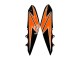 Carenagens Moto Kawasaki Z1000 2010-2013 - Laranja Preto Brilhante