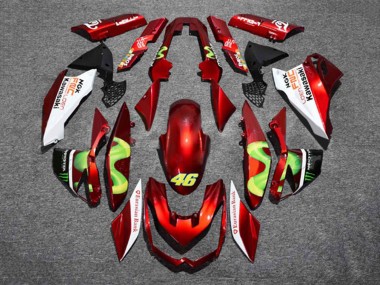 Carenagens Moto Kawasaki Z1000 2010-2013 - Vermelho Branco Verde Monstro 46