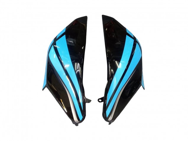 Carenagens Moto Kawasaki Z800 2013-2018 - Azul Claro Preto Brilhante