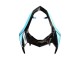 Carenagens Moto Kawasaki Z800 2013-2018 - Azul Claro Preto Brilhante