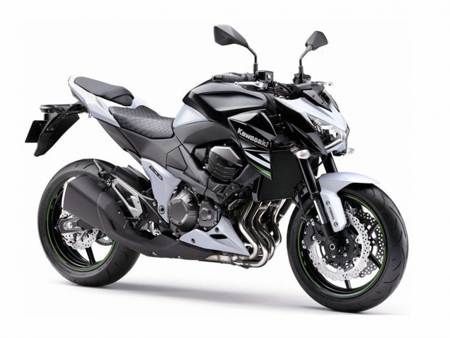 Carenagens Moto Kawasaki Z800 2013-2018 - Branco Preto Brilhante Verde